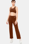 Amante High Rise Anti Microbial Track Pants - Potting Soil — thumbnail 6